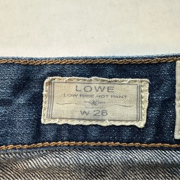 AllSaints LOWE Denim Cutoff Jean Shorts Low Rise Hot Pants, Size 26 - Picture 6 of 14